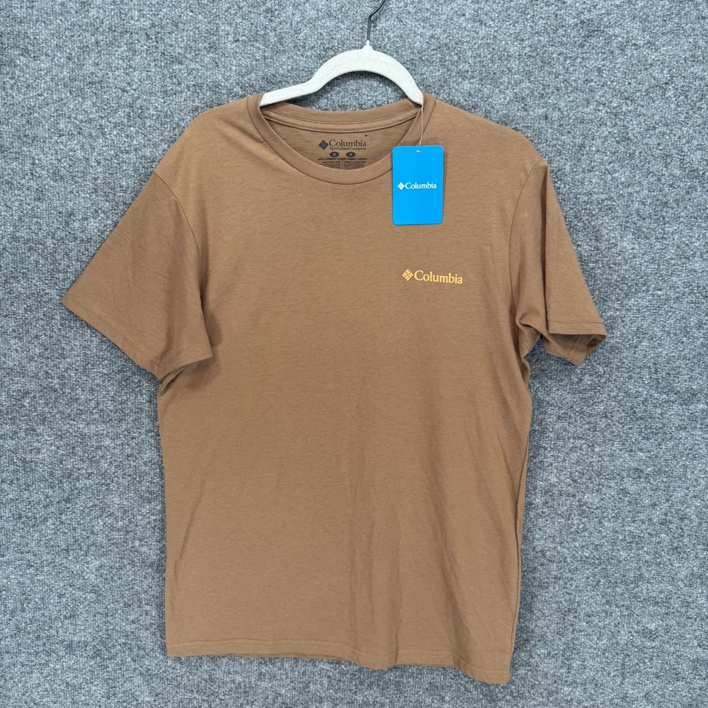 Columbia Bigfoot Tshirt Mens Medium Brown Bigfoot Sasquatch Graphic Outdoor Tee - Picture 2 of 8